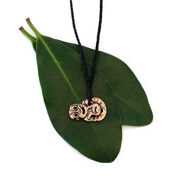 Hei Tiki Pendant Bronze Small-jewellery-The Vault