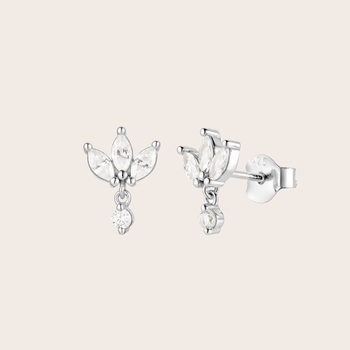 Lotus Studs Silver-jewellery-The Vault
