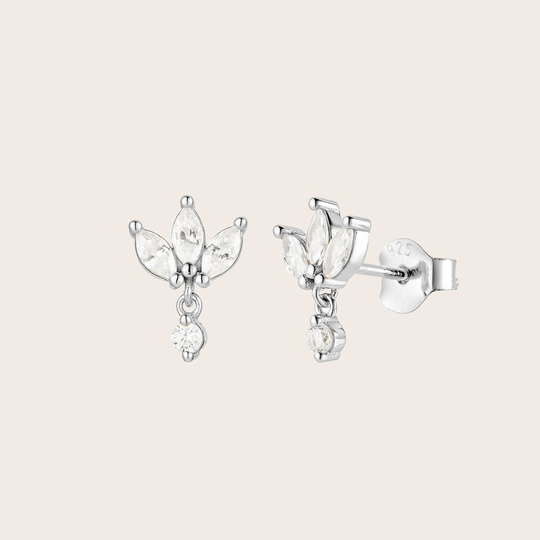 Lotus Studs Silver
