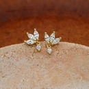 Lotus Studs Gold Plate