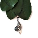 Silver Kokako Pendant with Pounmau