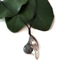 Silver Kokako Pendant with Pounmau