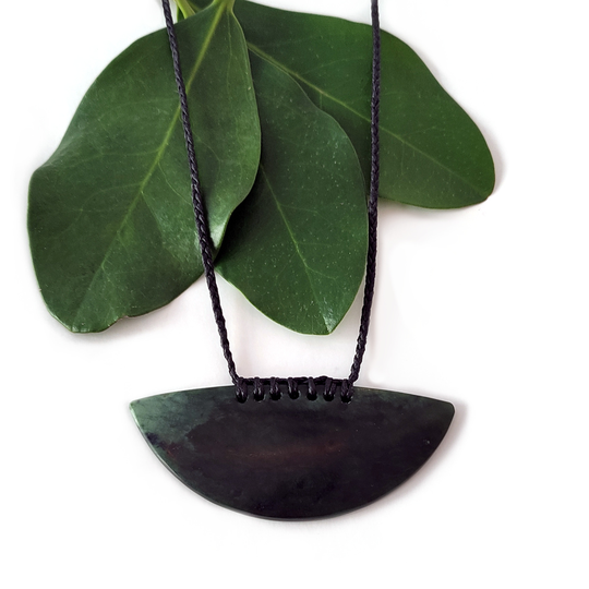 Pounamu Pendant Stitched Breast Plate
