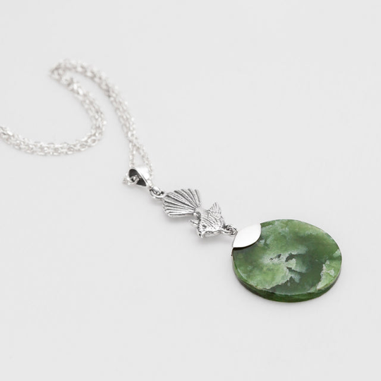 Piwakawaka Pounamu Necklacec