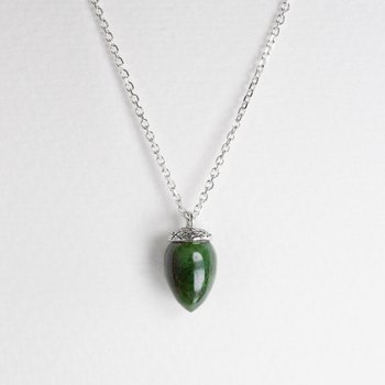 Mini Pounamu Acorn Necklace-jewellery-The Vault