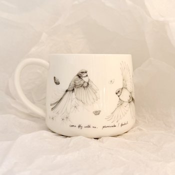 Cup Come Fly with Me Piwakawaka -lifestyle-The Vault