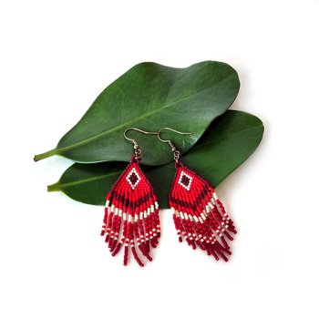 Japanese Seed Beads Earrings-jewellery-The Vault