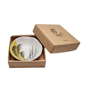 Toe Toe Dipped Yellow with Black 7cm Bowl-artists-and-brands-The Vault