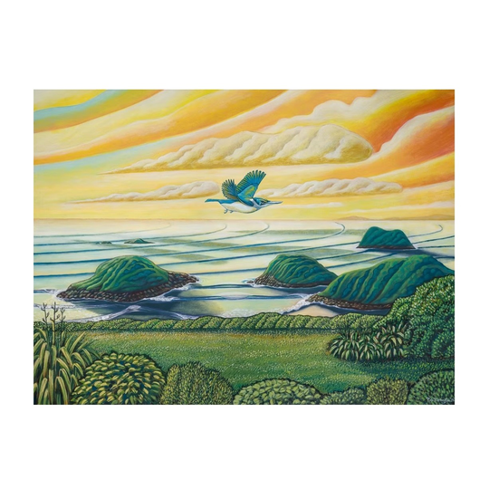 Kotare at Suger Loaf Island A3 Print