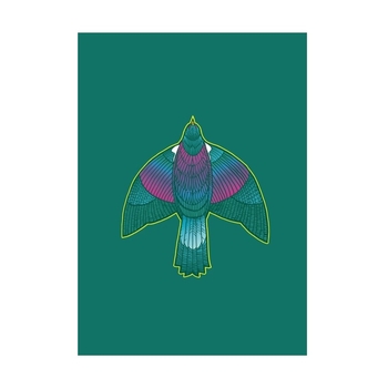 Nga Tamariki Kereru A4 Print-artists-and-brands-The Vault