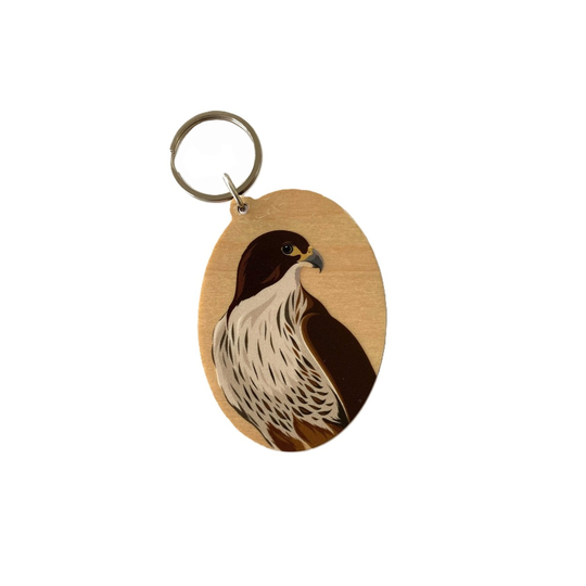 Falcon Wood Keytag