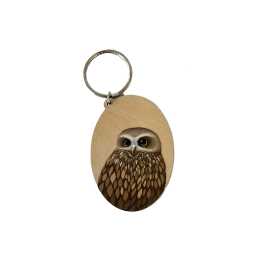 Morepork Wood Keytag
