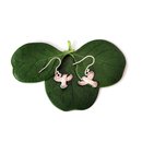 Grey Warbler Earrings Silver