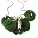 Kowhai Flower Pendant Silver