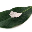 Large Fern Pin Silver
