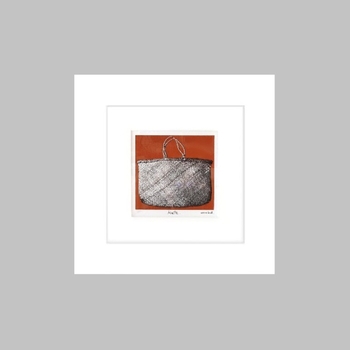 Kete Bronze Background Matted Hand Screen Print-artists-and-brands-The Vault