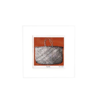 Kete Bronze Background Matted Hand Screen Print-artists-and-brands-The Vault