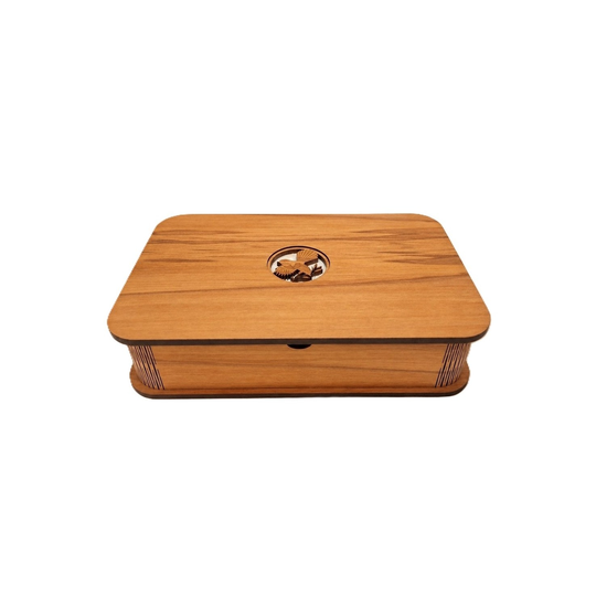 Large Deco-Dent Jewellery Box Fantail MOP