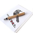Slimline Fountain Pen Ash Silver