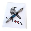 Gear Box Ball Point Pen Red Beech and Resin