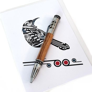 Gear Box Ball Point Pen Black Maire-wood-The Vault