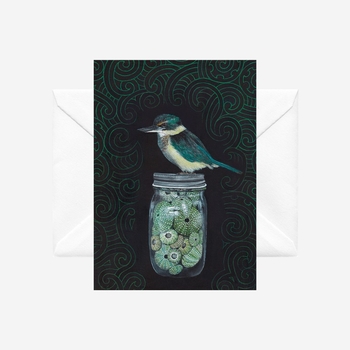Kingfisher on Kina Card-cards-The Vault