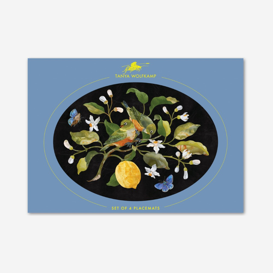 Oval Placemat Set of 4 NZ Birds