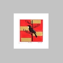 The Tui Matted Hand Screen Print Red