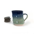 Double Fluted Cup Blue Rim