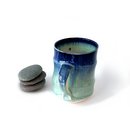 Double Fluted Cup Blue Rim