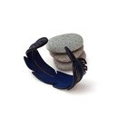 Leather Whio Feather Cuff Large