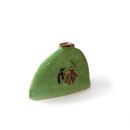 Medium Triangular Green Luster Vase