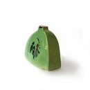 Medium Triangular Green Luster Vase