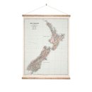 Wall Chart Large Map of NZ
