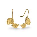 Fantail Earrings Gold Plate