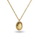 Baby Paua Pendant Gold Plate