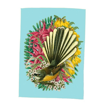 Tea Towel Botanical Fantail