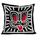 Dick Frizzell Cushion Cover Black Haring