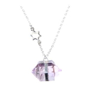 Nugget Necklace Star Long Amethyst