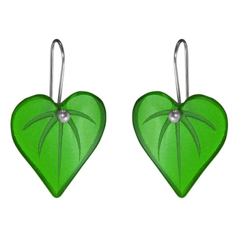 Kawakawa Leaf Earrings Green