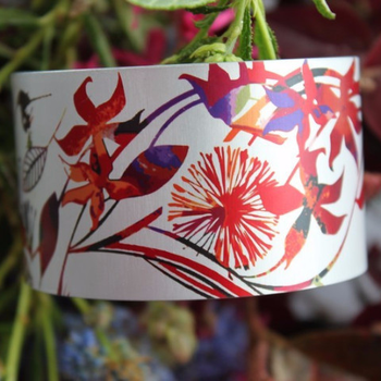 Alum Cuff Wahine Red