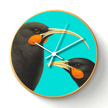 Bright Huia Wooden Frame Clock