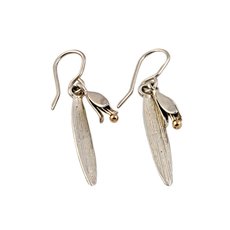 Tui's Nectar Earrings Silver 9ct Gold -jewellery-The Vault