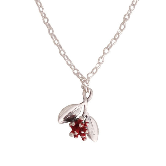 Pohutukawa Blossom Necklace Silver