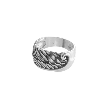 Harmony Silver Angel Wing Ring 