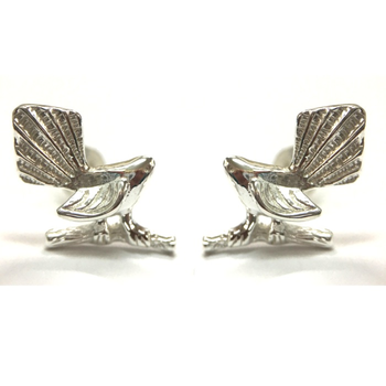 Silver Fantail Studs