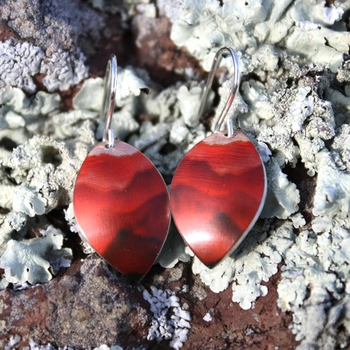 Alum Southern Alps Earrings Red