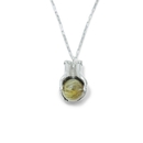 Rutile Quartz Crystal Ball Necklace