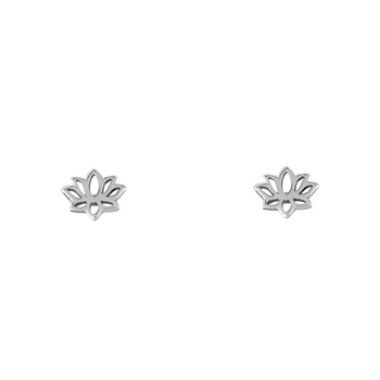 Dainty Lotus Studs Silver