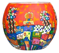 Glass Tealight Holder Gaudi House-lifestyle-The Vault